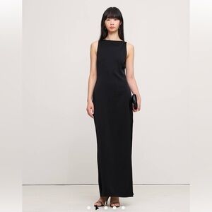 STRETCH COLUMN MAXI DRESS 00 Petite